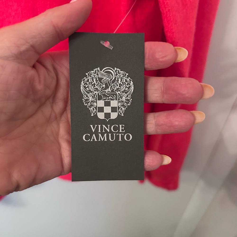 Vince Camuto Vibrant Pink Crew Neck Sweater